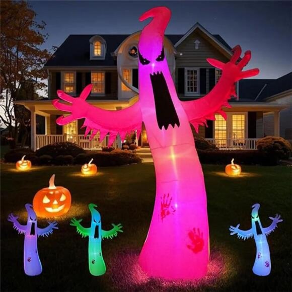 12ft High Halloween Inflatable Ghost Outdoor Decoration, Halloween Blow - Picture 7 of 7